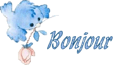 Gif animé bonjour